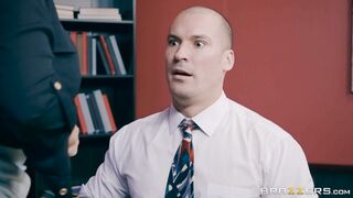 Romi Rain enjoys the feeling of her boobs licked