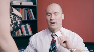 Romi Rain enjoys the feeling of her boobs licked