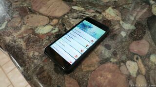 Brooklyn Chase is in a solo scene, posing and having fun