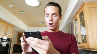 Brooklyn Chase is in a solo scene, posing and having fun