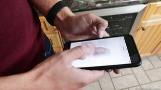 Brooklyn Chase is in a solo scene, posing and having fun