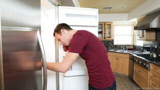 Brooklyn Chase is in a solo scene, posing and having fun