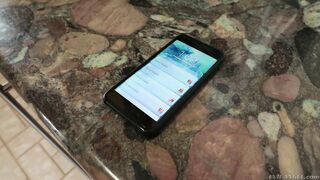 Brooklyn Chase is in a solo scene, posing and having fun