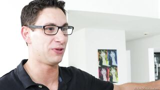 Nikki Capone licks her boobs in front of the camera