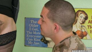 Evie Olson craves a wet tongue in her tight pussy