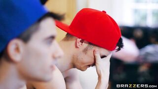 Rebecca Jane Smythe shoves her tits in the guy's face