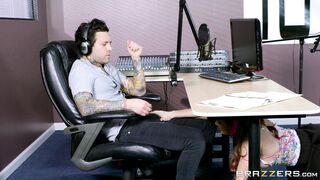 Dani Jensen does some sexy office seduction in her collar