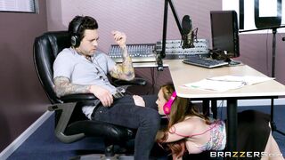 Dani Jensen does some sexy office seduction in her collar