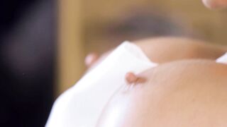 Jasmine Jae is sitting down while getting fucked