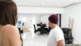 Aidra Fox is bending over to seduce her friend.