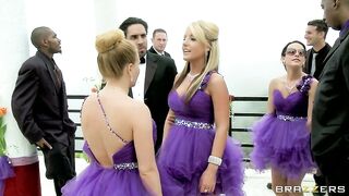 Slutty bride Devon deepthroats massive rod