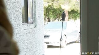 Alexis Monroe oils herself and giving him nice rub down