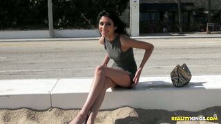 21 years old babe Angel Del Ray gets interviewed