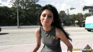 21 years old babe Angel Del Ray gets interviewed