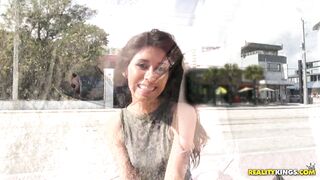 21 years old babe Angel Del Ray gets interviewed