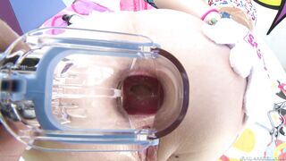 Teen Anna De Ville getting her anus gaped