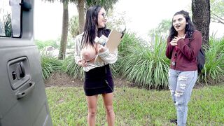 Horny guys offer Victoria June earn some extra money