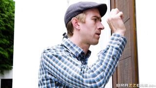 Ashley Downs covered with jizz caught masturbating by Danny D