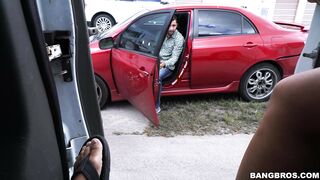 Kelsi Monroe is looking for a hard prick to fuck outdoors