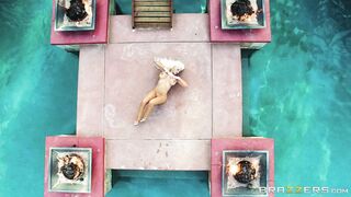 MILF Bridgette B shows off her delightful parts outdoors