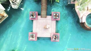 MILF Bridgette B shows off her delightful parts outdoors