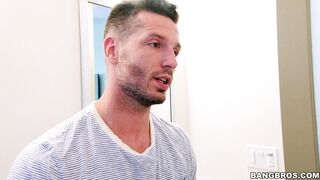 Brunette teen Aaliyah Hadid worships the big dick