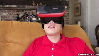 Juan in VR enjoys looking at amazing ebony Anya Ivy