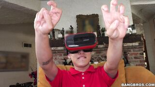 Juan in VR enjoys looking at amazing ebony Anya Ivy