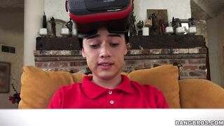 Juan in VR enjoys looking at amazing ebony Anya Ivy