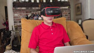 Juan in VR enjoys looking at amazing ebony Anya Ivy