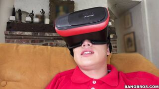 Ebony hottie Anya Ivy sucking Juan's big hard cock