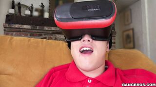 Ebony hottie Anya Ivy sucking Juan's big hard cock