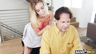 Blonde teen Haley Reed gets fucked standing