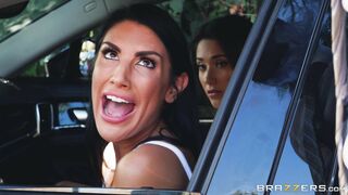 August Ames, Eva Lovia and Keiran lee in threesome