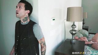 Huge titted mom Sheridan Love pleasures herself