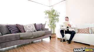 Assh Lee in mini skirt shows off the butt plug in her ass