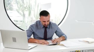 Jenna Jones seducing her employee Keiran Lee