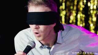Blindfolded Danny D meets Alessandra Jane in the show