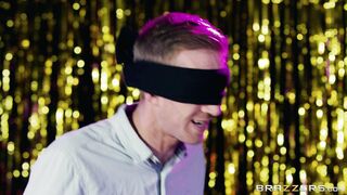 Blindfolded Danny D meets Alessandra Jane in the show