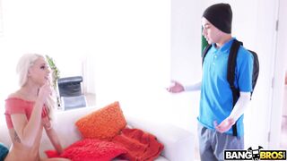 Juan plays with blonde teen Emma Hix' pussy