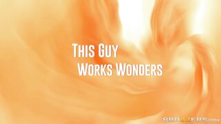 Karma Rx gets massaged and pussy pleasured