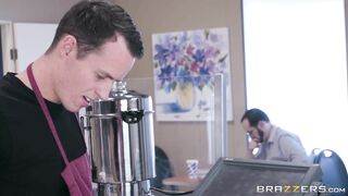 Mom Isis Love orally serves the big cock