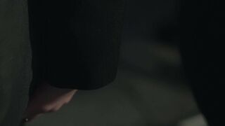 Zara DuRose in mask sucks the huge shaft