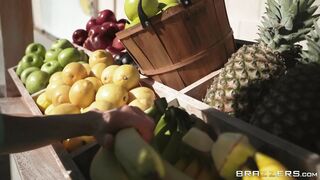 Amazing blonde Alexis Fawx met the farmer Charles Dera