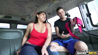 Brunette Julz Gotti shows off her big melons