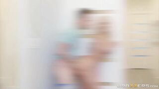 Blonde bombshell Alena Croft gets fucked from behind