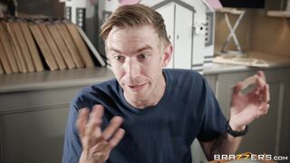 Czech blonde Blanche Bradburry demolishes her guy's toys