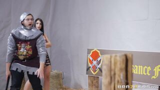 Ivy Lebelle gets licked and her boyfriend does not notice it