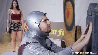 Ivy Lebelle gets licked and her boyfriend does not notice it