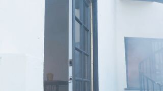 Nicolette Shea came to rescue young guy and caught him jerking